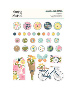 Simple Stories Fresh Air Decorative Brads (21625) (DISCONTINUED)