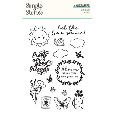 Simple Stories Fresh Air Clear Stamps (21616) (OUTLET)