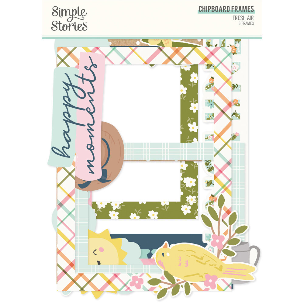 Simple Stories Fresh Air Chipboard Frames (21623) (OUTLET)