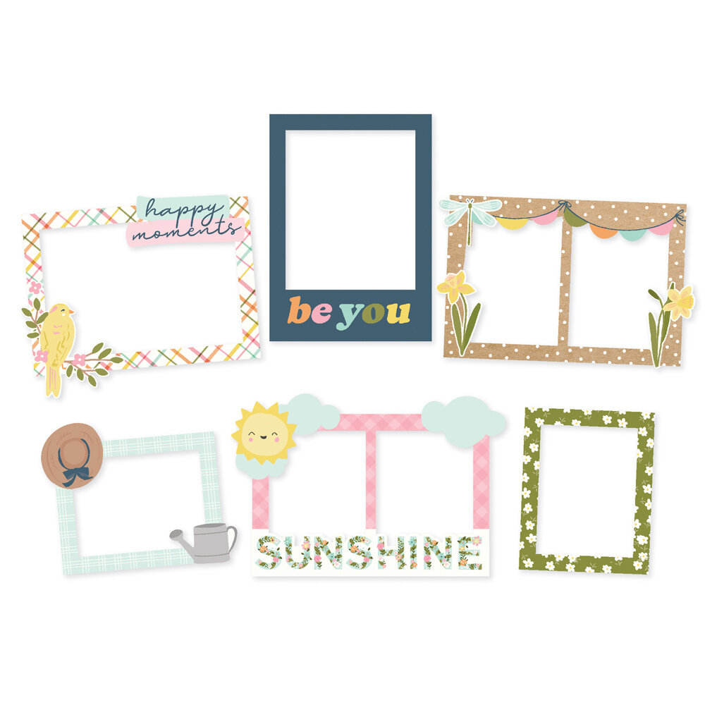 Simple Stories Fresh Air Chipboard Frames (21623) (OUTLET)
