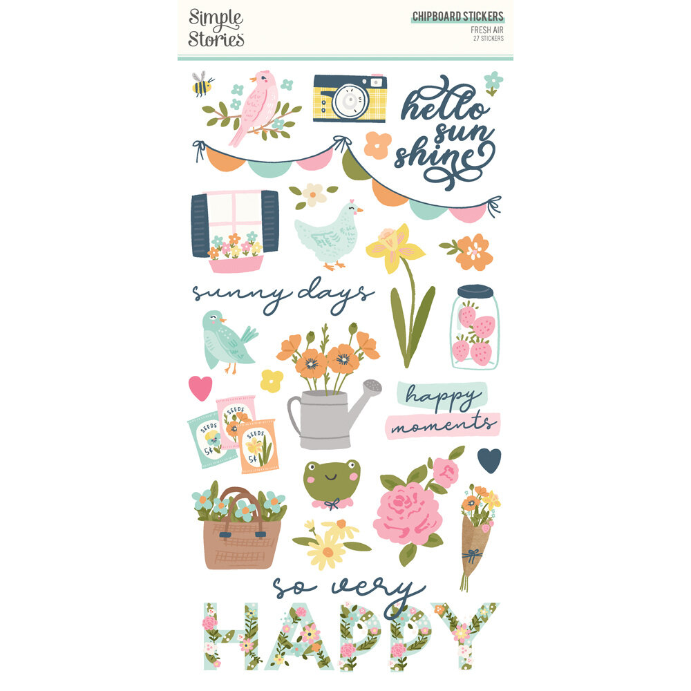 Simple Stories Fresh Air Chipboard (21617) (DISCONTINUED)