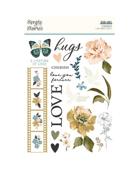 Simple Stories Remember Rub Ons (21522) (DISCONTINUED)