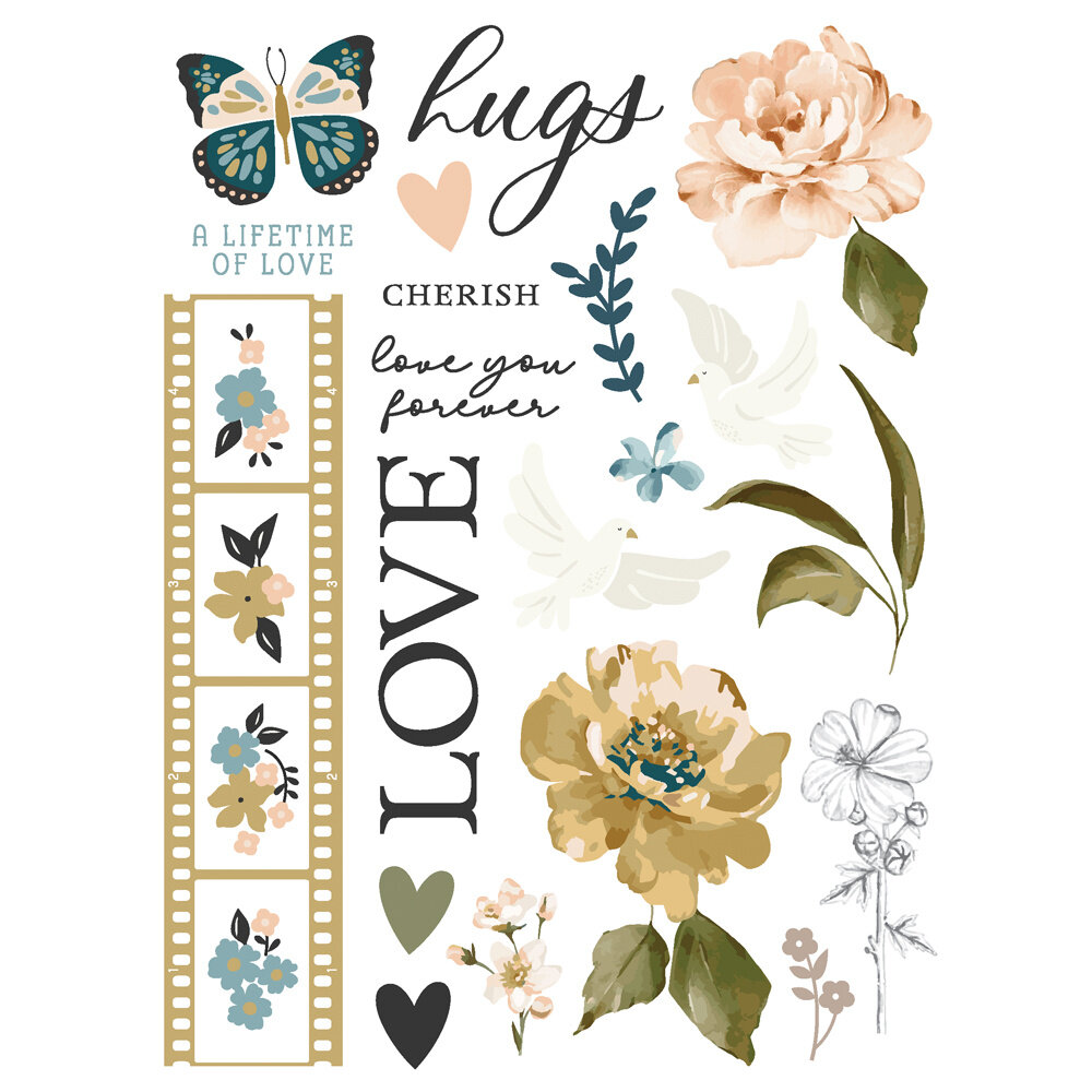 Simple Stories Remember Rub Ons (21522) (DISCONTINUED)