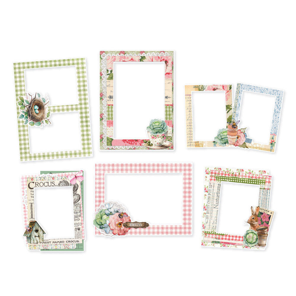 Simple Stories Simple Vintage Spring Garden Chipboard Frames (21729) (DISCONTINUED)