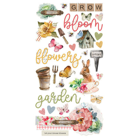 Simple Stories Simple Vintage Spring Garden Chipboard (21724) (OUTLET)