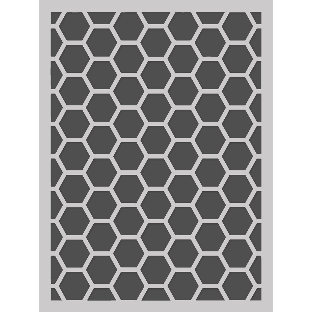 Simple Stories Simple Vintage Spring Garden Stencil Honeycomb (21737) (DISCONTINUED)