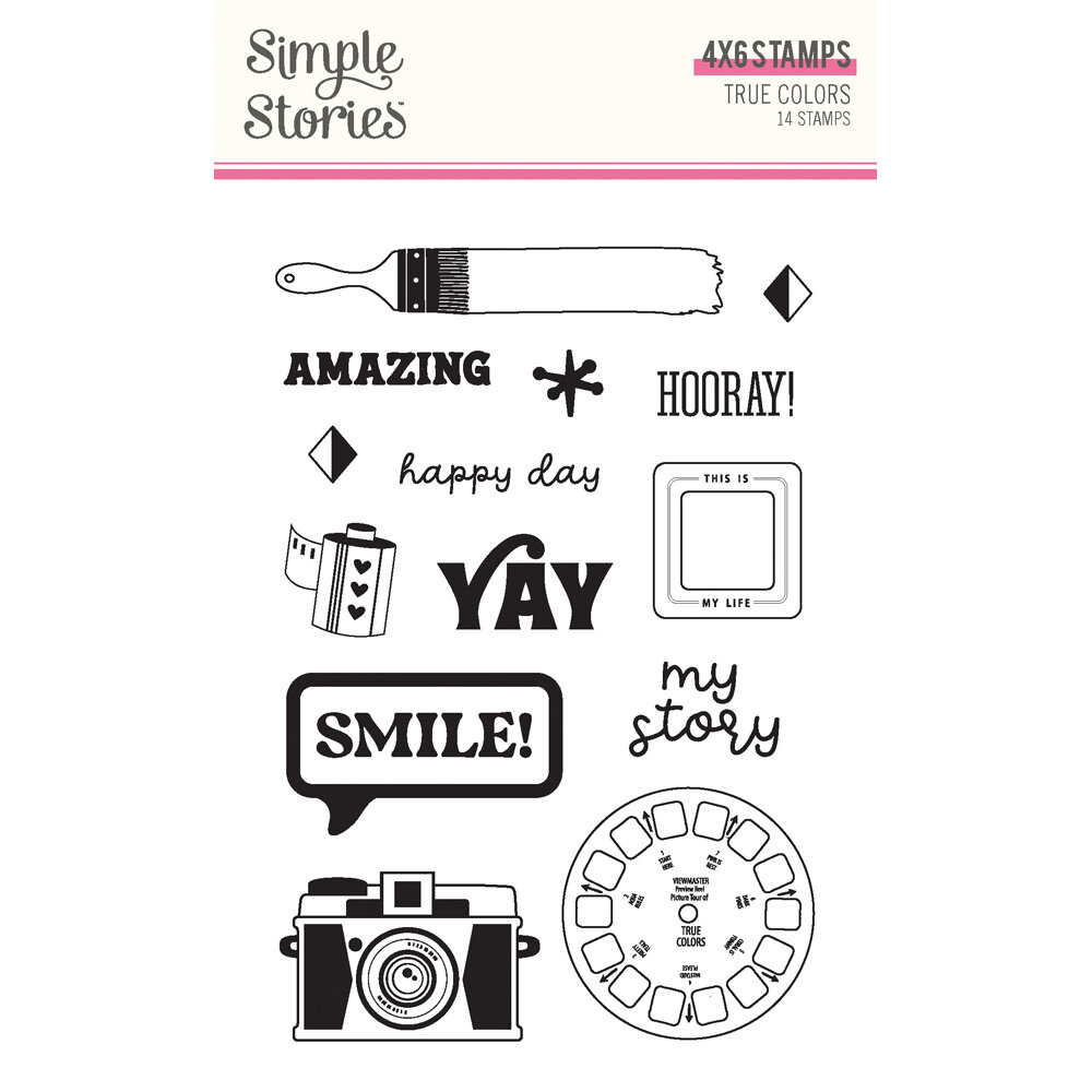 Simple Stories True Colors Clear Stamps (21816) (DISCONTINUED)