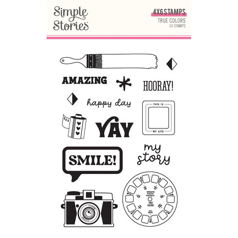 Simple Stories True Colors Clear Stamps (21816) (DISCONTINUED)