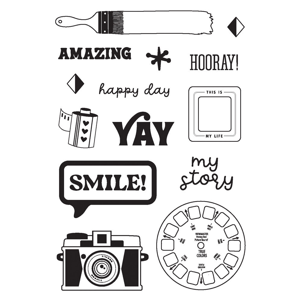 Simple Stories True Colors Clear Stamps (21816) (DISCONTINUED)
