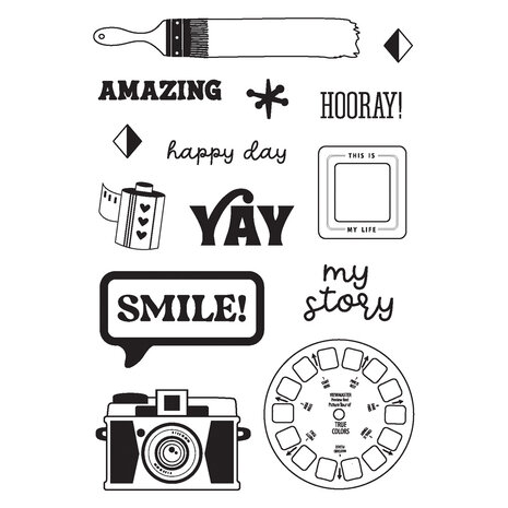 Simple Stories True Colors Clear Stamps (21816) (DISCONTINUED)