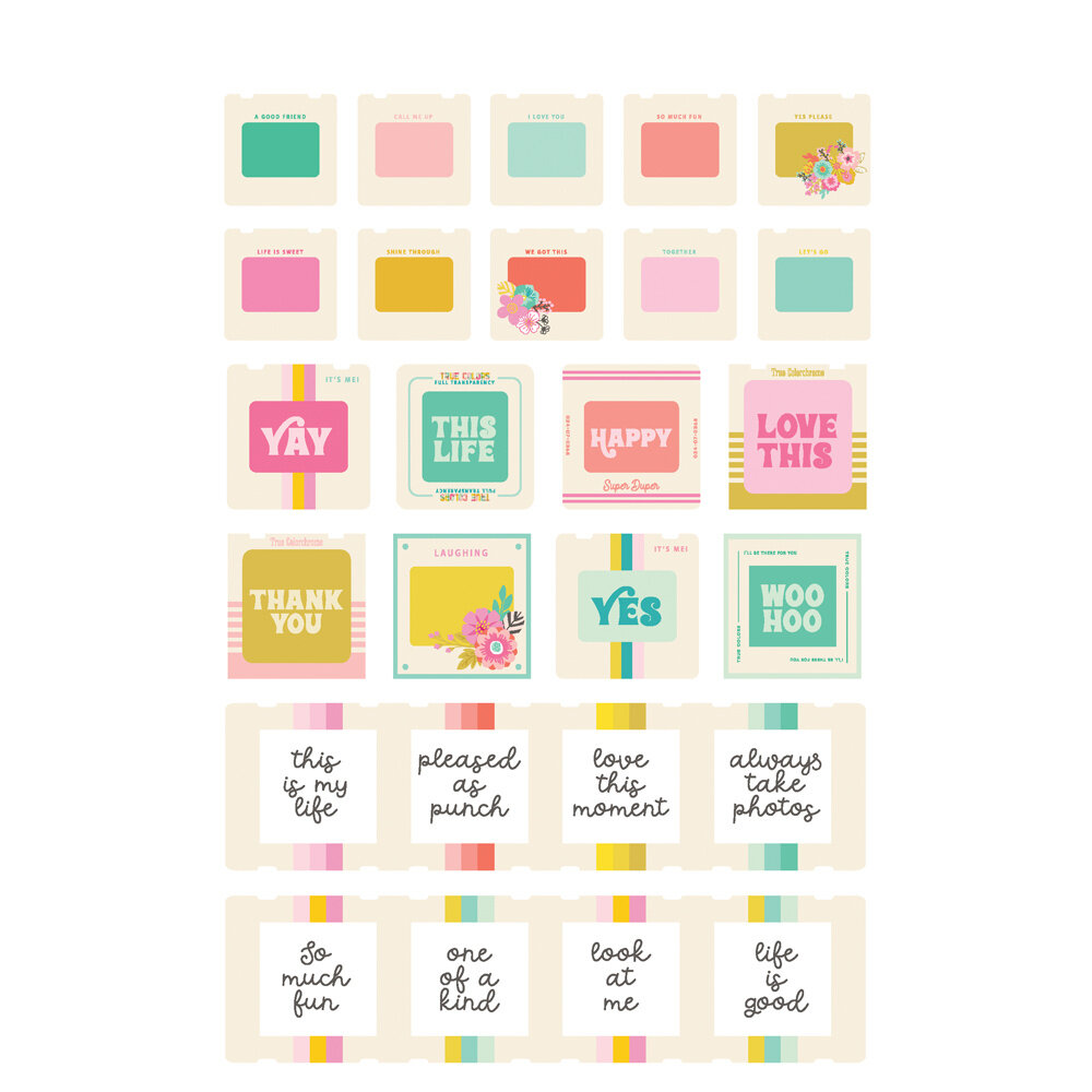 Simple Stories True Colors Cardstock Stickers (21802) (DISCONTINUED)