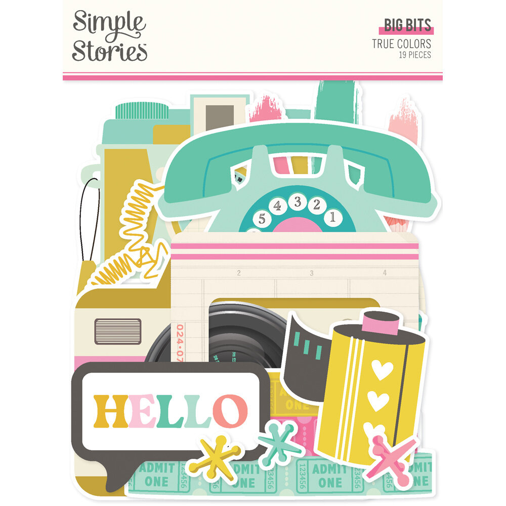 Simple Stories True Colors Big Bits & Pieces (21820) (DISCONTINUED)