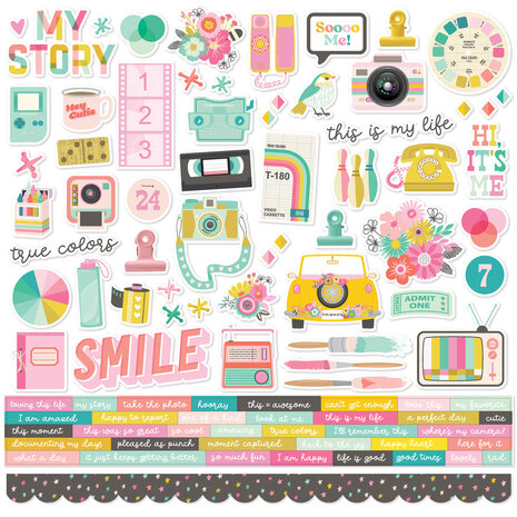 Simple Stories True Colors Collection Kit (21800) (OUTLET) Simple Stories True Colors Collection Kit (21800) (OUTLET)