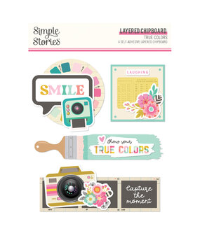 Simple Stories True Colors Layered Chipboard (21822) (DISCONTINUED)