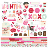Simple Stories Valentine's Day Cardstock Stickers (21911) (DISCONTINUED)