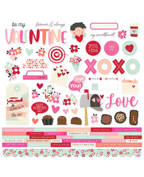 Simple Stories Valentine's Day Cardstock Stickers (21911) (DISCONTINUED)