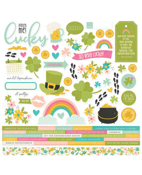 Simple Stories St Patrick's Day Cardstock Stickers (21916) (DISCONTINUED)