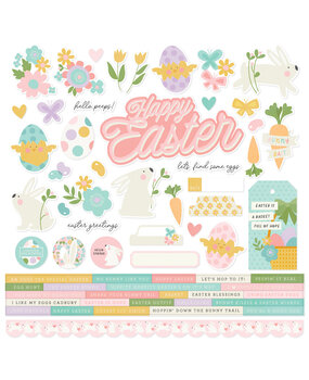 Simple Stories Hoppy Easter Cardstock Stickers (21921) (DISCONTINUED)