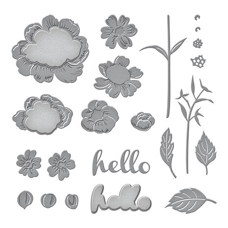 Spellbinders Vintage Florals Etched Dies (S4-1328) Spellbinders Vintage Florals Etched Dies (S4-1328)