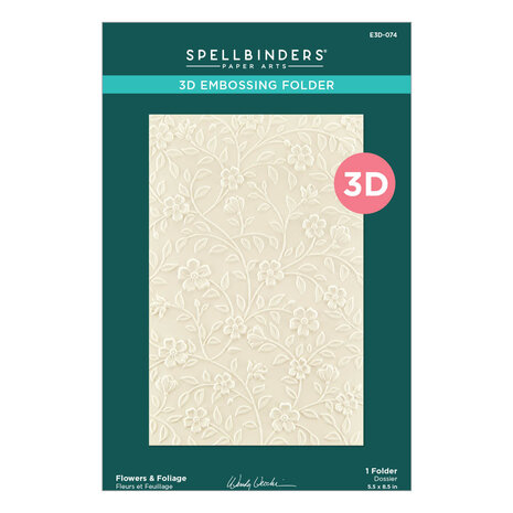 Spellbinders Flowers & Foliage 3D Embossing Folder (E3D-074)