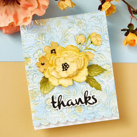 Spellbinders Flowers & Foliage 3D Embossing Folder (E3D-074)