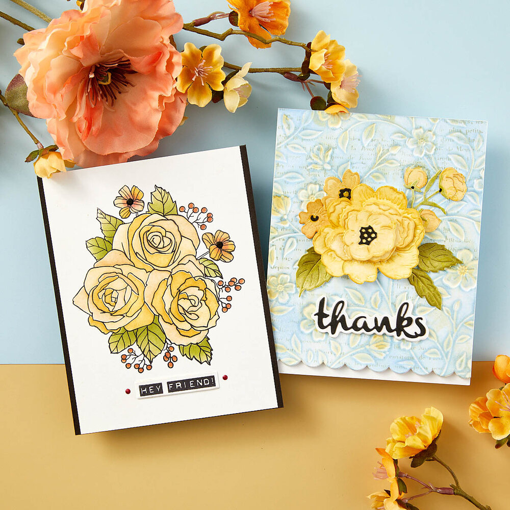 Spellbinders Flowers & Foliage 3D Embossing Folder (E3D-074)