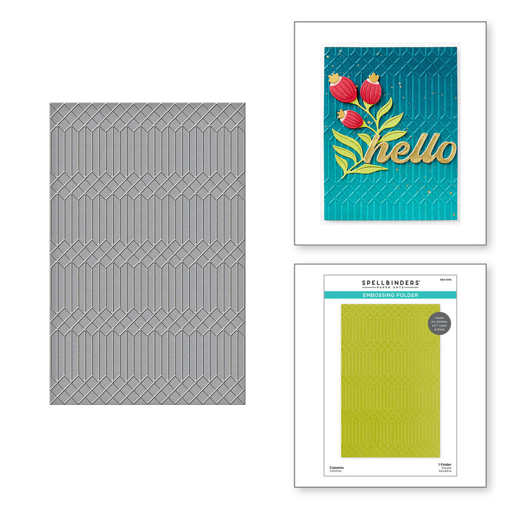 Spellbinders Columns Embossing Folder (SES-056)