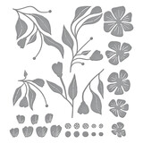 Spellbinders Fresh Picked Buttercups Etched Dies (S6-226) (DISCONTINUED)