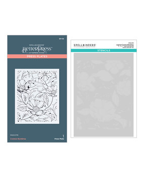 Spellbinders Cosmos Backdrop BetterPress and Stencil Bundle (BD-0822) Spellbinders Cosmos Backdrop BetterPress and Stencil Bundle (BD-0822)
