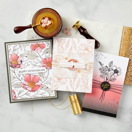 Spellbinders Sealed Florals Press Plate (BP-116) Spellbinders Sealed Florals Press Plate (BP-116)