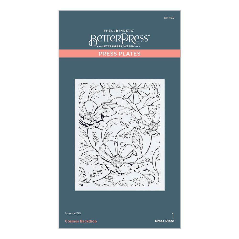 Spellbinders Cosmos Backdrop Press Plate (BP-105) Spellbinders Cosmos Backdrop Press Plate (BP-105)