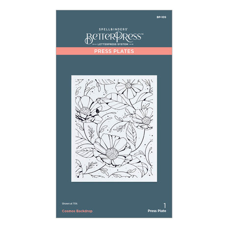 Spellbinders Cosmos Backdrop Press Plate (BP-105) Spellbinders Cosmos Backdrop Press Plate (BP-105)