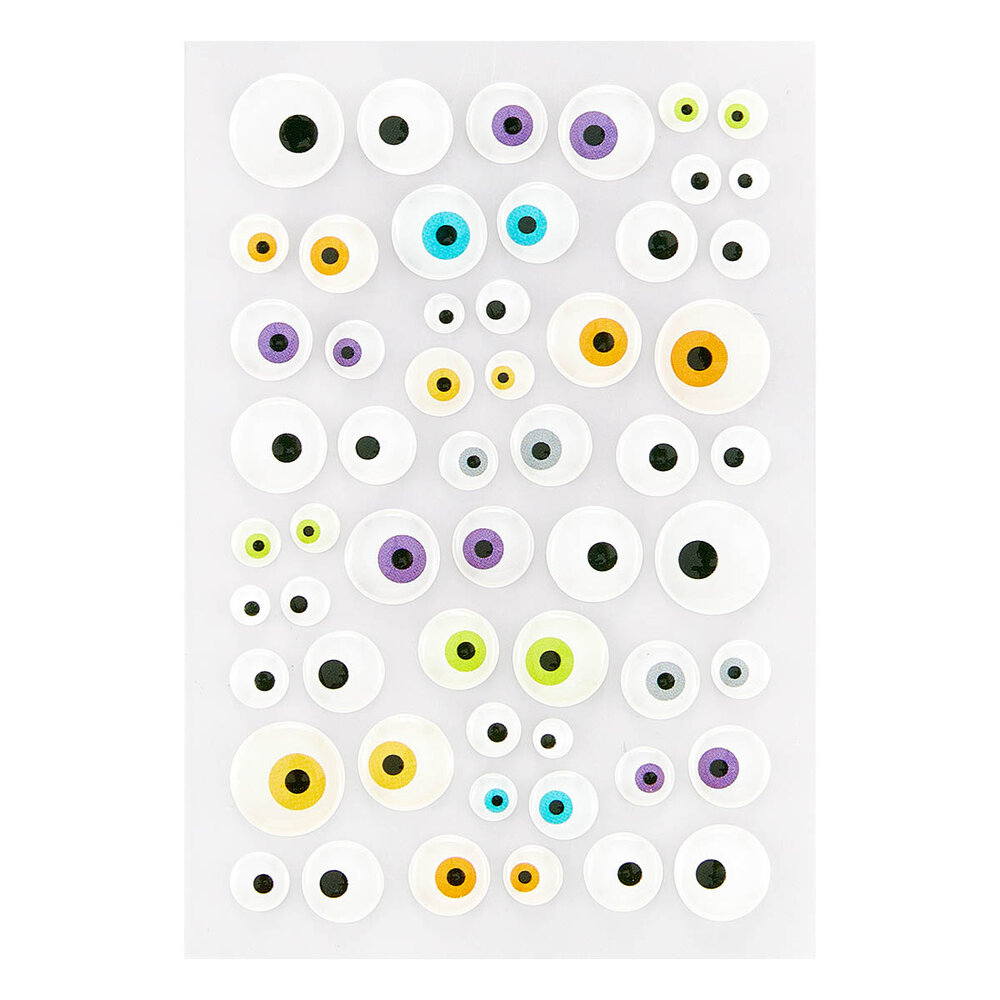 Spellbinders Monster Eyes Enamel Stickers (56pcs) (SCS-322)