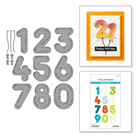 Spellbinders Birthday Balloons Etched Dies (S5-614)