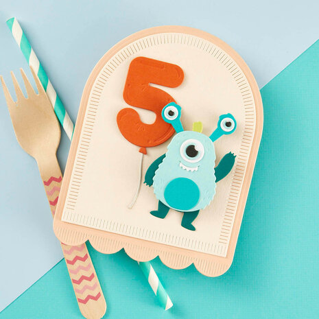 Spellbinders Dancin' Birthday Monster Etched Dies (S3-495) Spellbinders Dancin' Birthday Monster Etched Dies (S3-495)