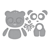 Spellbinders Dancin' Birthday Panda Etched Dies (S2-378)