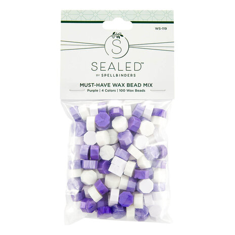 Spellbinders Must-Have Wax Bead Mix Purple (100pcs) (WS-119)