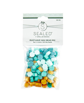 Spellbinders Must-Have Wax Bead Mix Teal (100pcs) (WS-118)