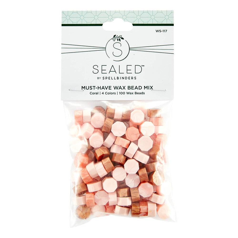 Spellbinders Must-Have Wax Bead Mix Coral (100pcs) (WS-117)