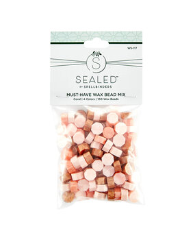 Spellbinders Must-Have Wax Bead Mix Coral (100pcs) (WS-117)