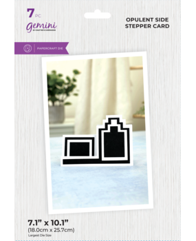 Gemini Stepper Card Metal Dies Opulent Side Stepper Card (GEM-MD-CAD-OSSC) (DISCONTINUED)