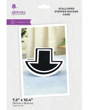 Gemini Stepper Card Metal Dies Scalloped Stepper Rocker Card (GEM-MD-CAD-SSRC) (DISCONTINUED)
