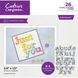 Gemini Floral Alphabet Letters Expressions Dies (GEM-MD-EXP-FAL) (DISCONTINUED)