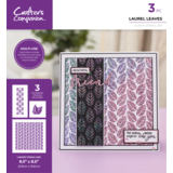 Crafter's Companion Laurel Leaves Multi-Use Patterned Stencils (CC-STEN-LAULEAV) (DISCONTINUED)