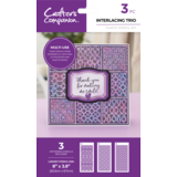Crafter's Companion Interlacing Trio Multi-Use Patterned Stencils (CC-STEN-INTTRIO) (DISCONTINUED)