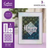 Crafter's Companion Geometric Décor Multi-Use Patterned Stencils (CC-STEN-GEOMDEC) (DISCONTINUED)