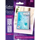 Crafter's Companion Cosmic Collection Stencil Starry Night (COS-STEN-STNI) (DISCONTINUED)