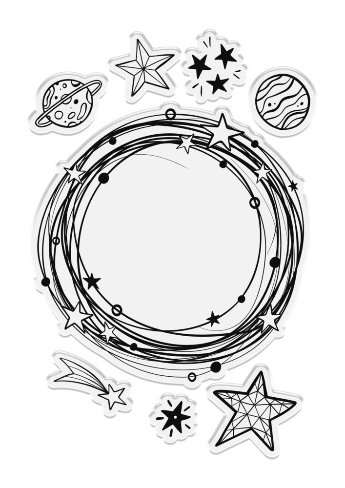 Crafter's Companion Cosmic Collection Clear Stamp Orbit Collection (COS-CA-ST-ORCO) (DISCONTINUED)