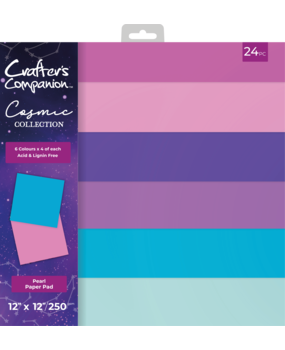 Crafter's Companion Cosmic Collection 12x12 Inch Pearl Paper Pad (COS-PPAD12) (DISCONTINUED)
