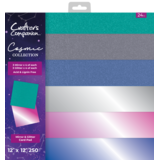 Crafter's Companion Cosmic Collection 12x12 Inch Mirror & Glitter Card Pad (COS-MGP12) (DISCONTINUED)